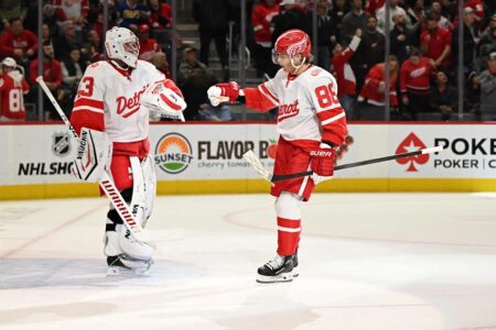 Kane Leads Red Wings to 7–3 Slump-Busting Win over Buffalo