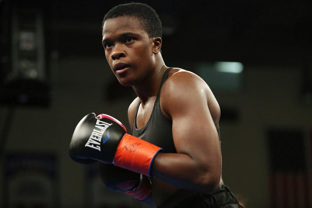 Former US police officer Tiara Brown beats Skye Nicolson to become WBC featherweight champion