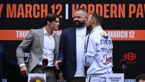 ‘Hard to listen to’: Keith Thurman presser gets heated as Brock Jarvis called out over Jeff Fenech split