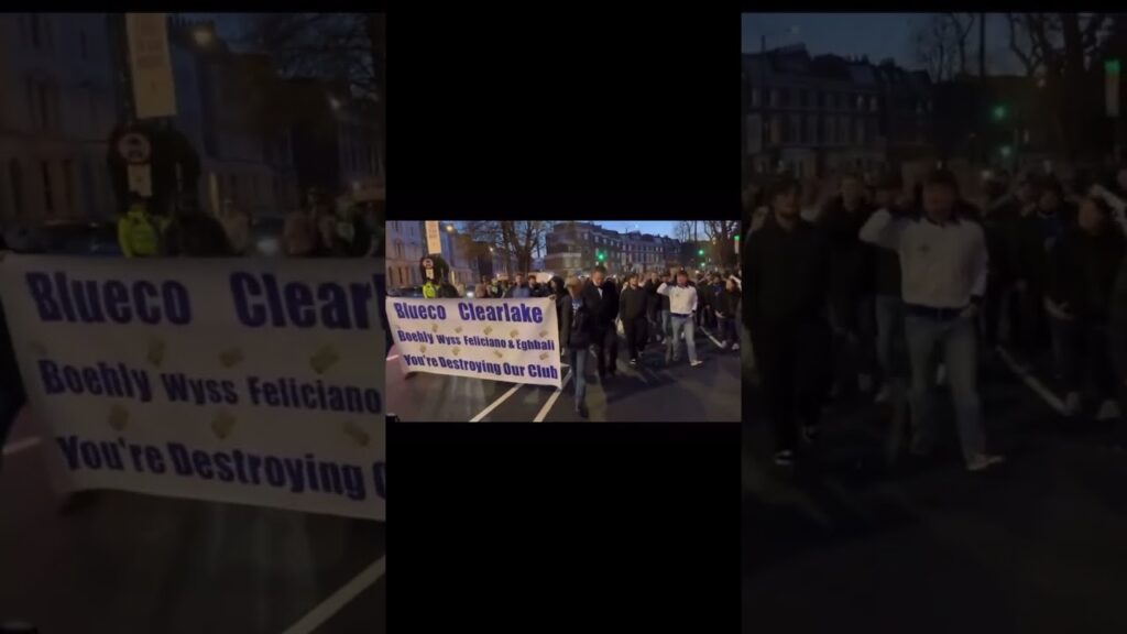 CHELSEA FANS PROTEST #football #soccer #chelsea #championsleague #premierleague #cucurella