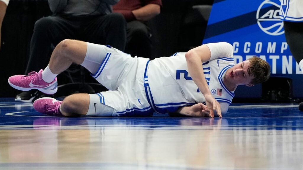 Cooper Flagg injury update: X-rays negative, but Duke star (ankle) won’t play in ACC Tournament Championship