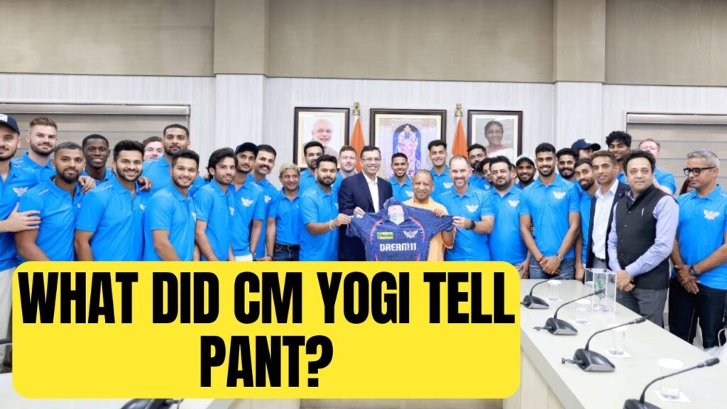 Rishabh Pant & other LSG players call on UP CM Yogi Adityanath  |Sports Today