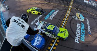 Aric Almirola wins Xfinity Series race at Phoenix in overtime thriller