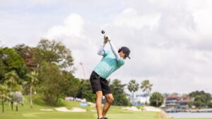 Joaquin Niemann leads LIV Golf Singapore, trying to get into U.S. Open