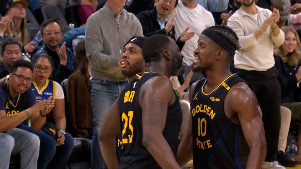 What Jimmy Butler yelled at Draymond Green after clutch Warriors block – NBC Sports Bay Area & California