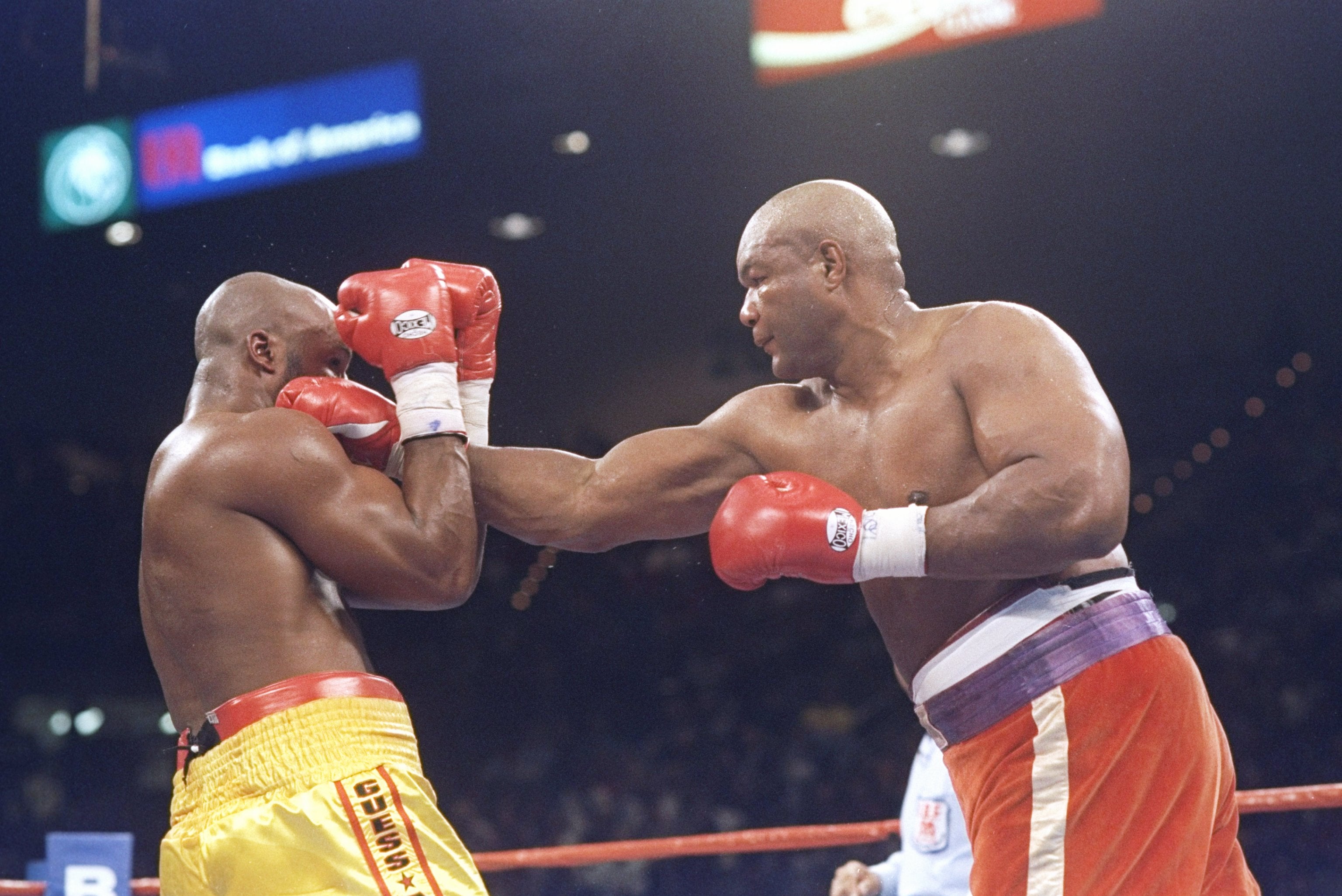 Foreman incredibly won the heavyweight world title as a 45-year-old in 1994