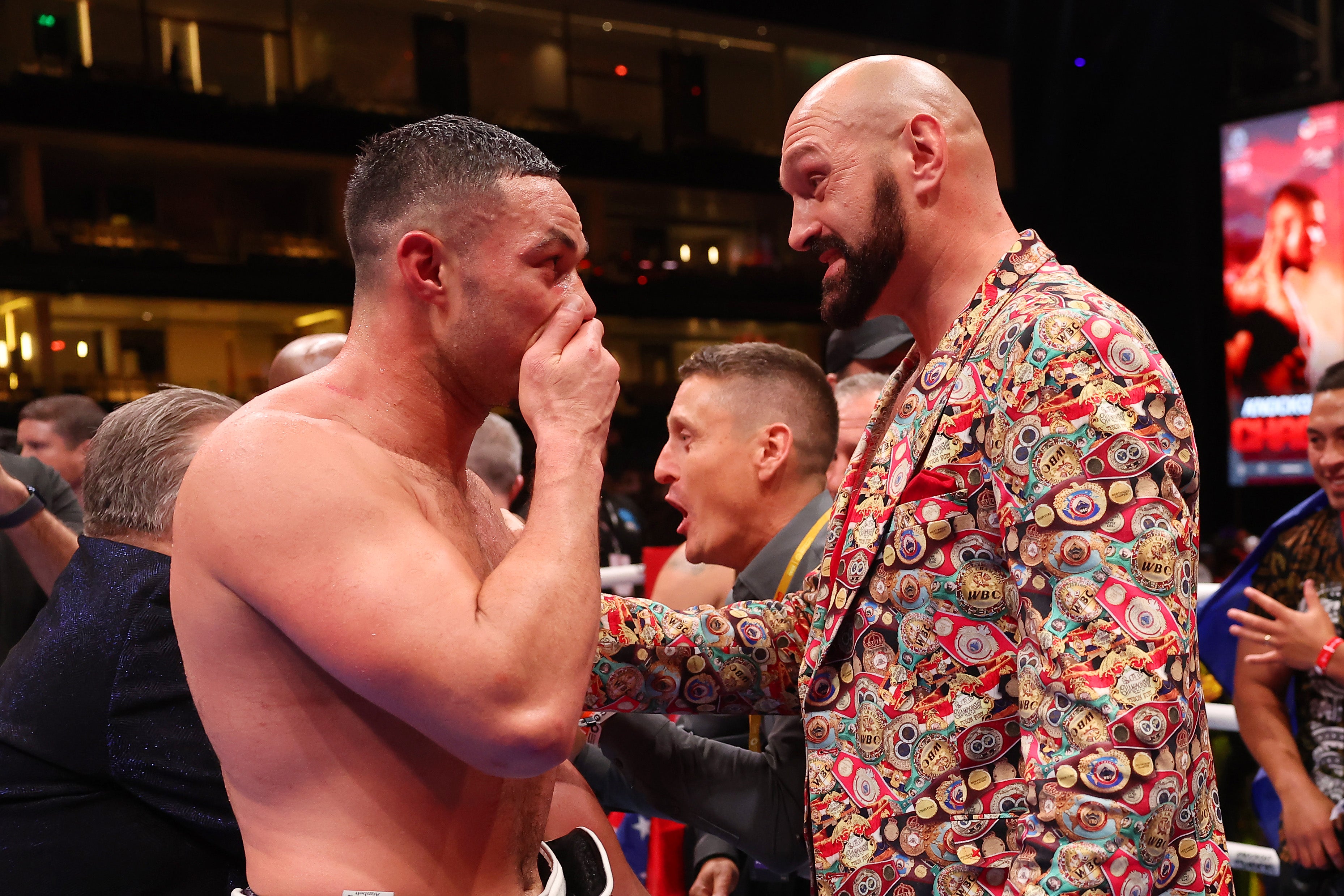 Fury (right) with former training partner Parker