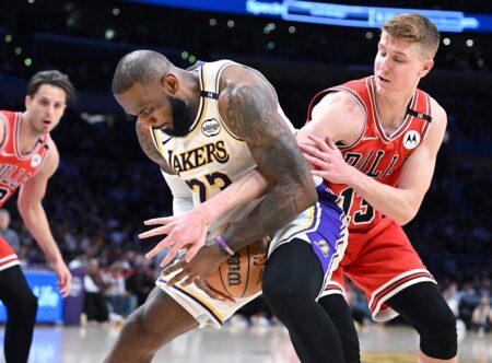 LeBron James returned to the Lakers lineup alongside Luka Dončić … only to be humbled by the Bulls