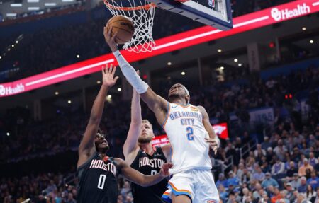 Shai Gilgeous-Alexander secures 4th 50-point game of season in Thunder’s win over Rockets