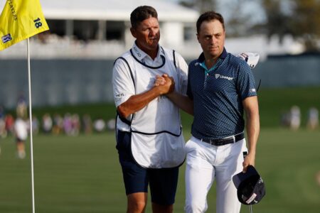 The Players Championship: Justin Thomas matches course record with historic swing in second round at TPC Sawgrass