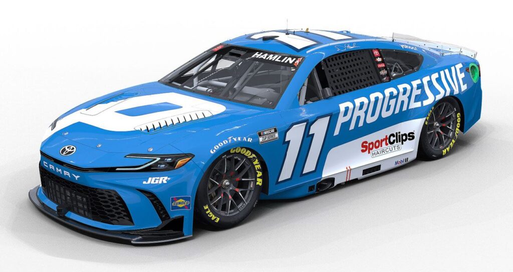 Progressive Insurance teams with Denny Hamlin and Joe Gibbs Racing