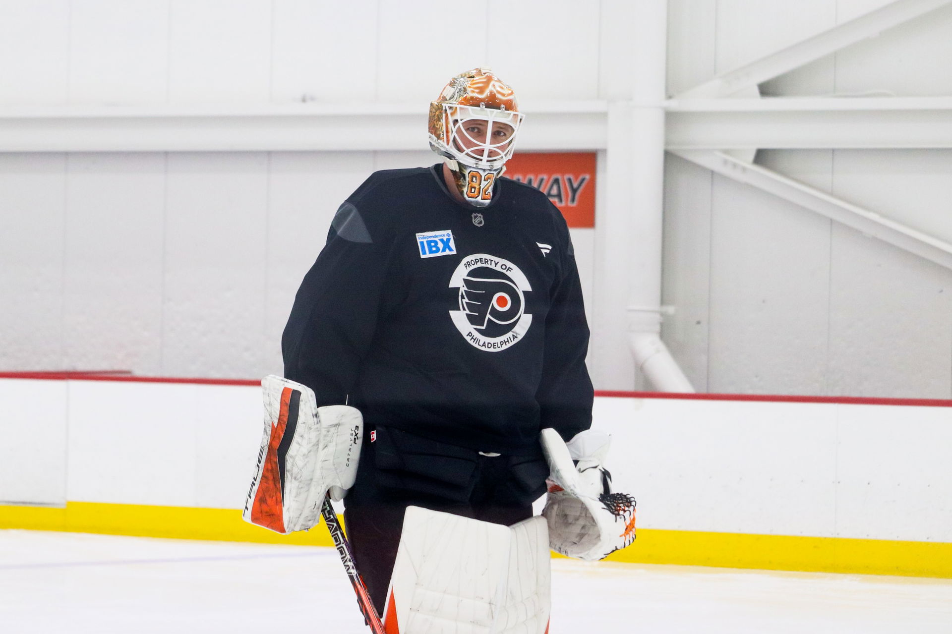 Philadelphia Flyers goaltender Ivan Fedotov (82). (Megan DeRuchie-The Hockey News)