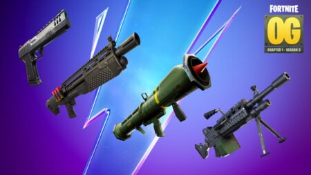 All weapons in Fortnite OG season 3