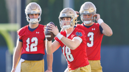 College football QB battles to watch in spring: Alabama, Notre Dame, Michigan among contenders in focus