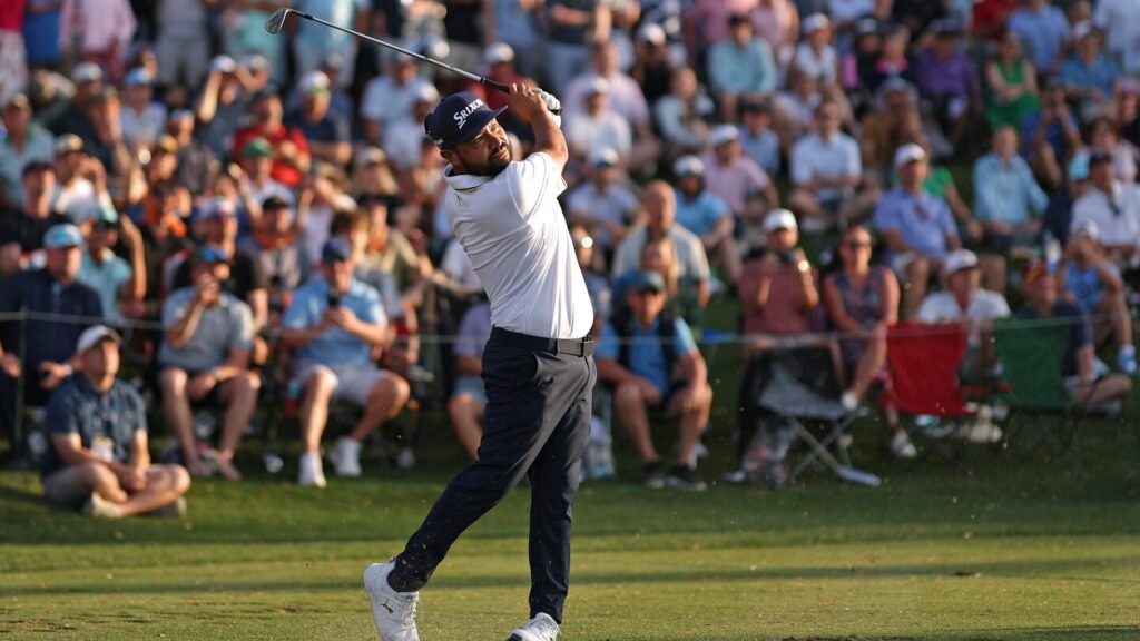 J.J. Spaun leads Players Championship as winds whip field Saturday at TPC Sawgrass