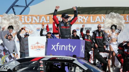 Las Vegas Xfinity results: Justin Allgaier holds off Aric Almirola for win