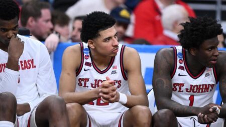 Rick Pitino defends benching star RJ Luis late in NCAA Tournament loss: ‘You already know why he didn’t play’