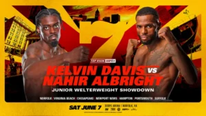 Kelvin Davis aims to get revenge against family rival Nahir Albright