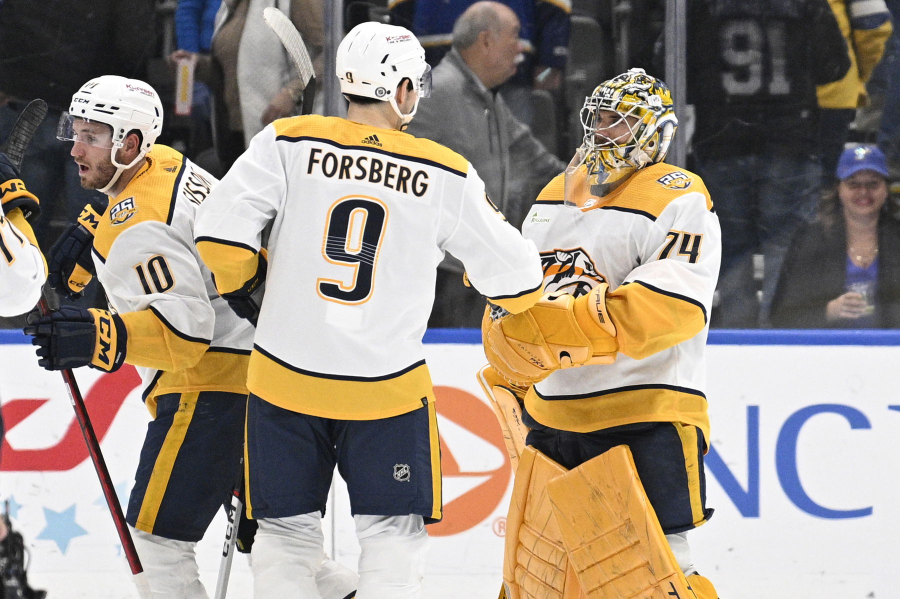 Filip Forsberg Praises Nashville Teammate Juuse Saros After Sweden-Finland Game
