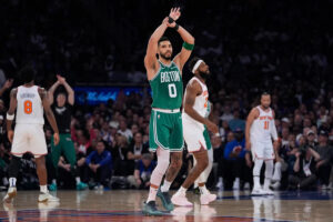 NBA playoffs: Celtics overpower Knicks with dominant 22-point victory to get back in East semifinal series