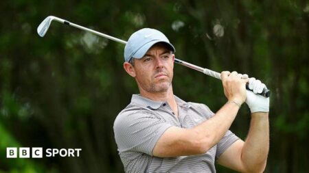 Truist Championship: Rory McIlroy five shots off leader Keith Mitchell in Philadelphia
