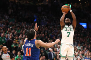Celtics set NBA playoff record with 45 missed 3-pointers in shocking Game 1 loss to Knicks