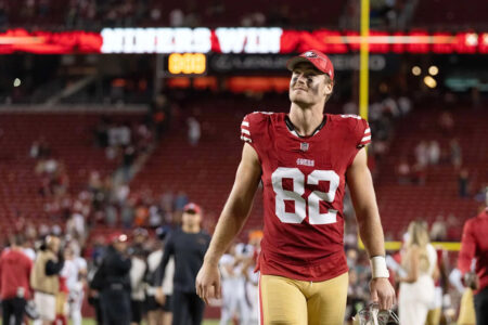49ers bring back tight end Ross Dwelley from Falcons on 1-year deal