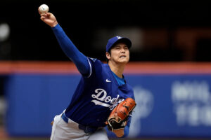 Shohei Ohtani’s 22-pitch BP session — that included a 97 mph offering — created a buzz: ‘The stuff is there’