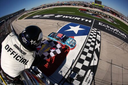 Kyle Larson wins Texas NASCAR Xfinity race, filling in for injured Zilisch