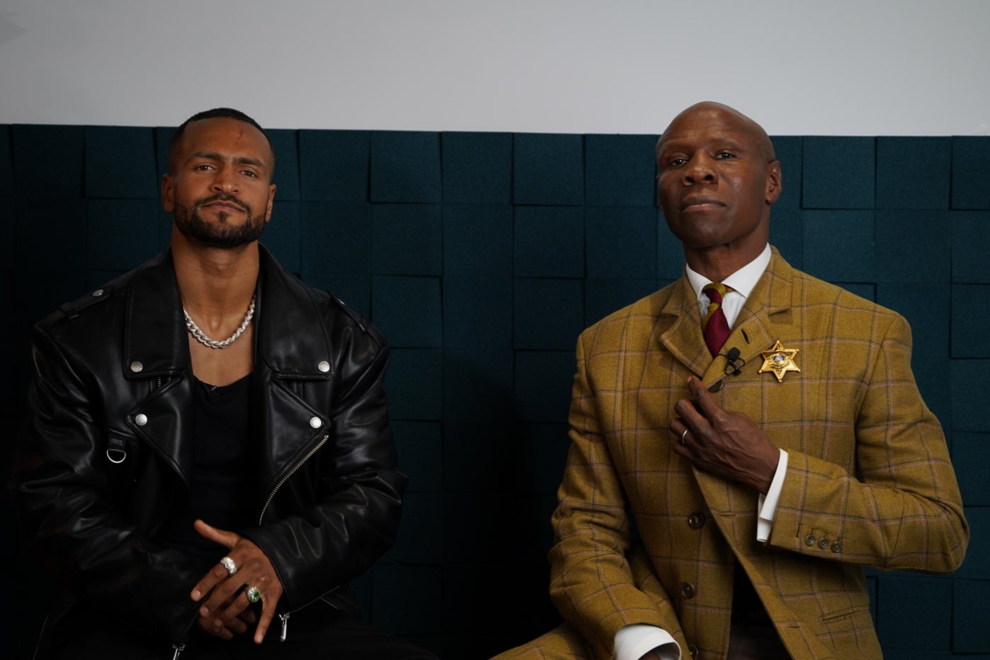 Harlem Eubank (left) with his uncle Chris Eubank Sr