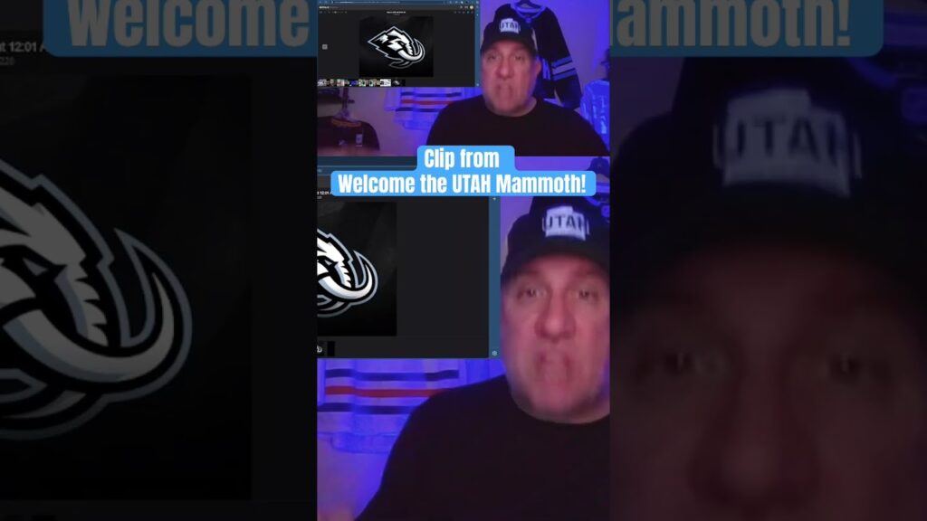 Clip from Utah Mammoth news flash #hockey #nhl #hockeyjersey #utahmammoth #utahhockeyclub