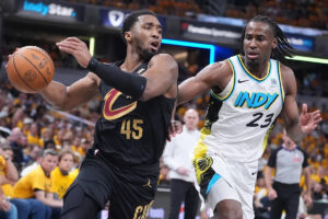 NBA playoffs: Cavaliers get on the board in Game 3 with blowout of Pacers; Donovan Mitchell drops 43 points