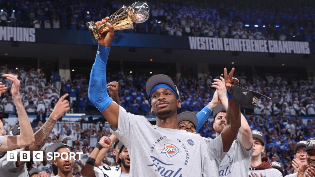 NBA finals: Shai Gilgeous-Alexander stars as Oklahoma Thunder beat Minnesota Timberwolves