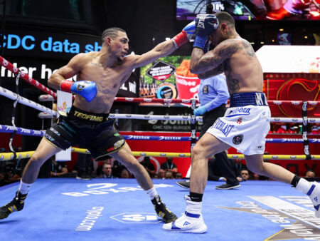 Teofimo Lopez outclasses Arnold Barboza Jr. at historic Times Square event, calls out Jaron ‘Boots’ Ennis