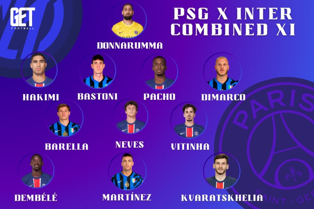 PSG-Inter Combined XI: Donnarumma or Sommer? Mendes or Dimarco? Vitinha or Çalhanoğlu?