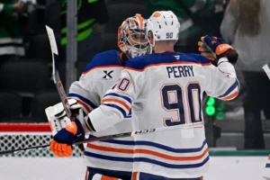 Oilers' Stuart Skinner Ties For The NHL Lead In Playoff Shutouts: 'It's A Rollercoaster'