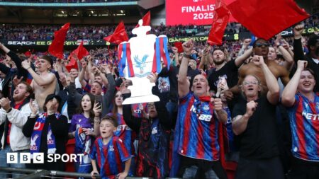 FA Cup final: Global Crystal Palace fans travel to Wembley for date with Manchester City