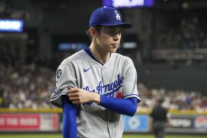 Dodgers place Roki Sasaki on injured list, further depleting the team’s pitching