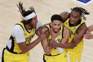 Haliburton and Pacers stun Knicks with wild comeback in Game 1 of East finals