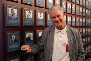 Jim Lampley wasn’t supposed to fall in love with boxing. Instead, he became its voice