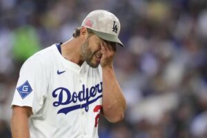 Clayton Kershaw shaky in his season debut as Angels take series win over Dodgers