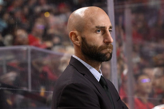Mitch Love, former head coach of the Calgary Wranglers and current Washington Capitals' assistant coach. (Credit: Candice Ward - Calgary Wranglers)