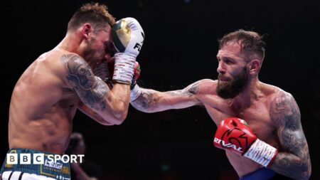 Cacace v Wood: Belfast fighter wins bout with ninth-round TKO