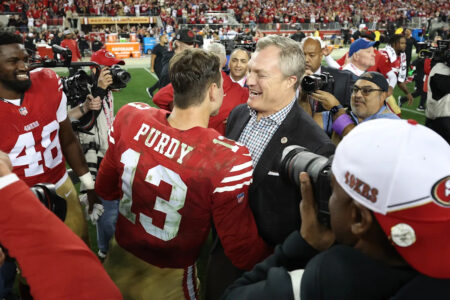 49ers GM John Lynch on Brock Purdy contract extension talks: ‘We’re having really good, positive discussions’