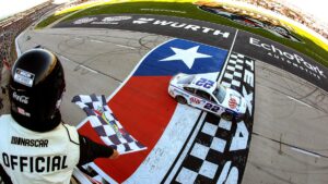 Joey Logano wins at Texas. Denny Hamlin shows no pope yet