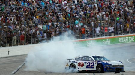 Joey Logano wins Wurth 400 race in overtime at Texas