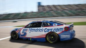 Kyle Larson, winner of AdventHealth 400 race at Kansas