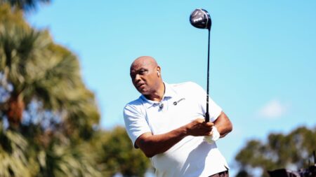 Charles Barkley sleeps four hours, flies to PGA Tour Champions pro-am