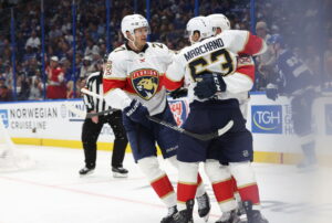 Big night by Marchand line helps Panthers eliminate Lightning with 6-3 win in Game 5