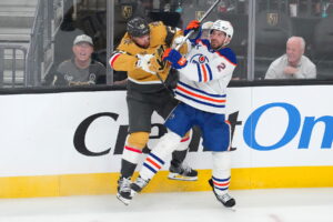 Pavel Dorofeyev Sidelined and Alex Pietrangelo Deemed Game-Time Decision As Golden Knights Attempt To Level Series Against Oilers